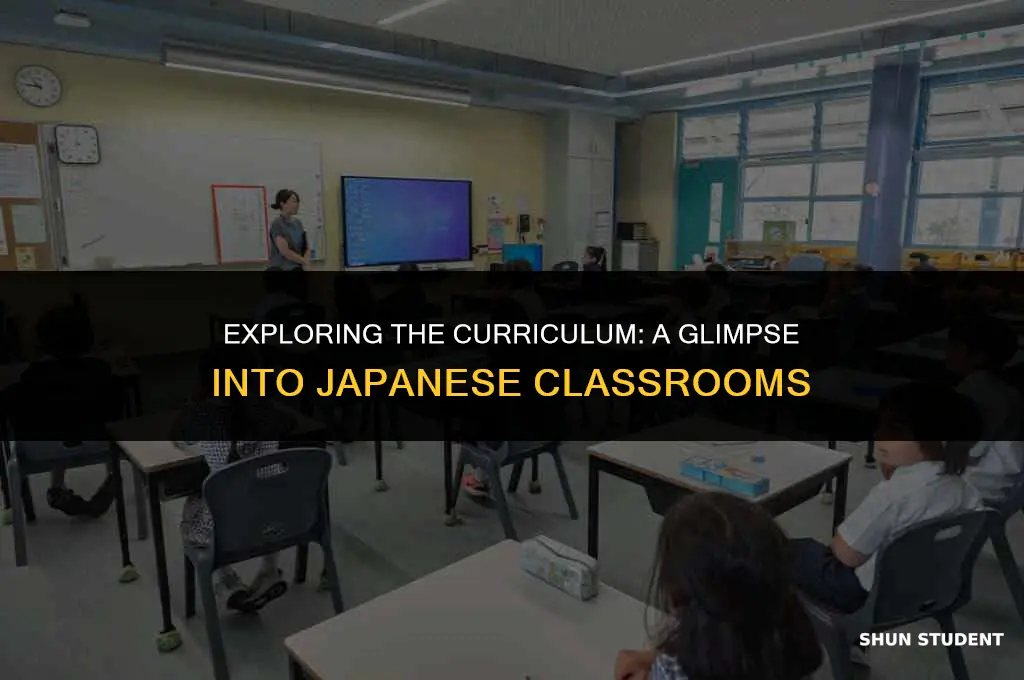 what japanese students learn in class