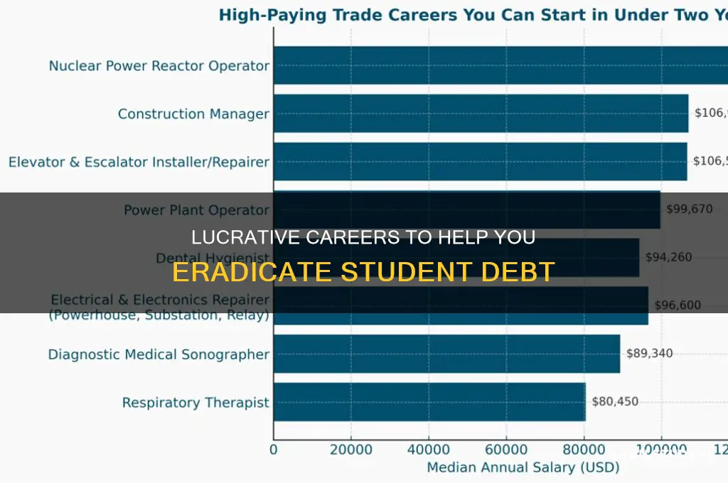 what jobs help pay off student debt
