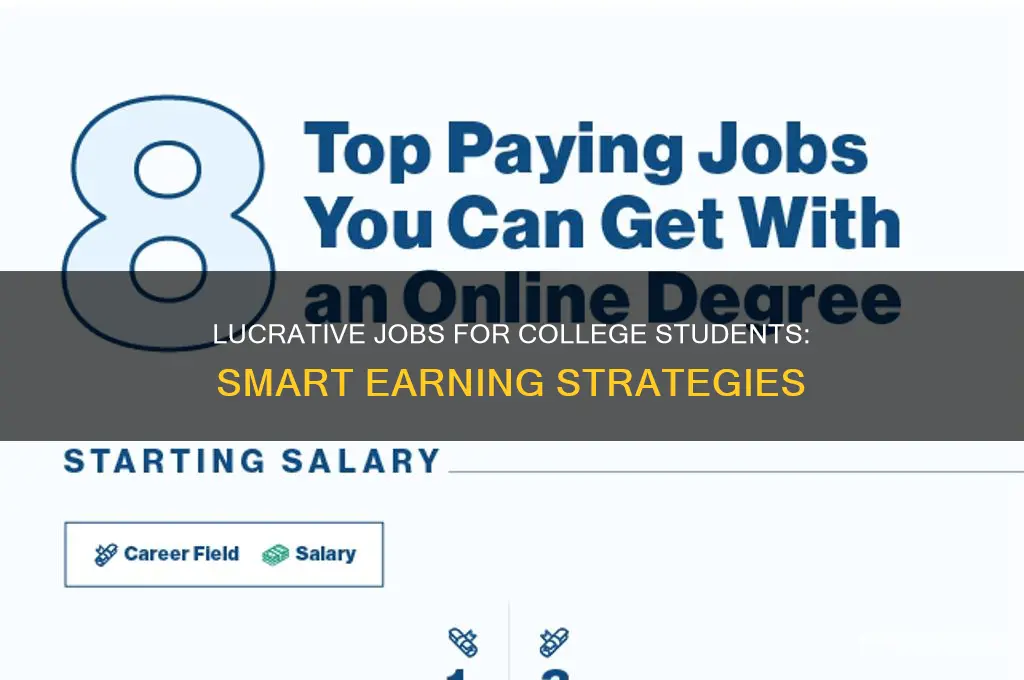 what jobs pay well for college students