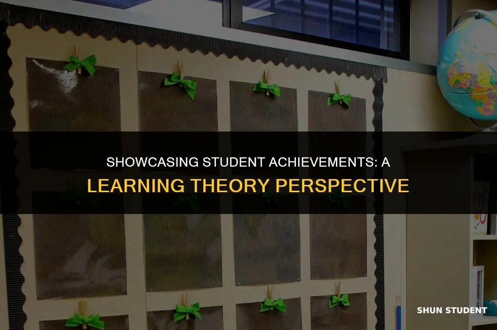 what learning theory supports displaying student work