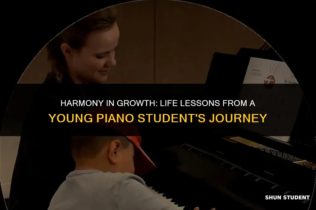 what lessons does the young piano student learn