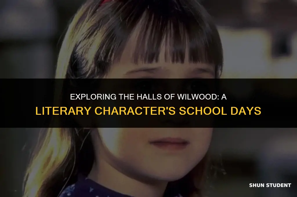 what literary character is a student at wilwood school