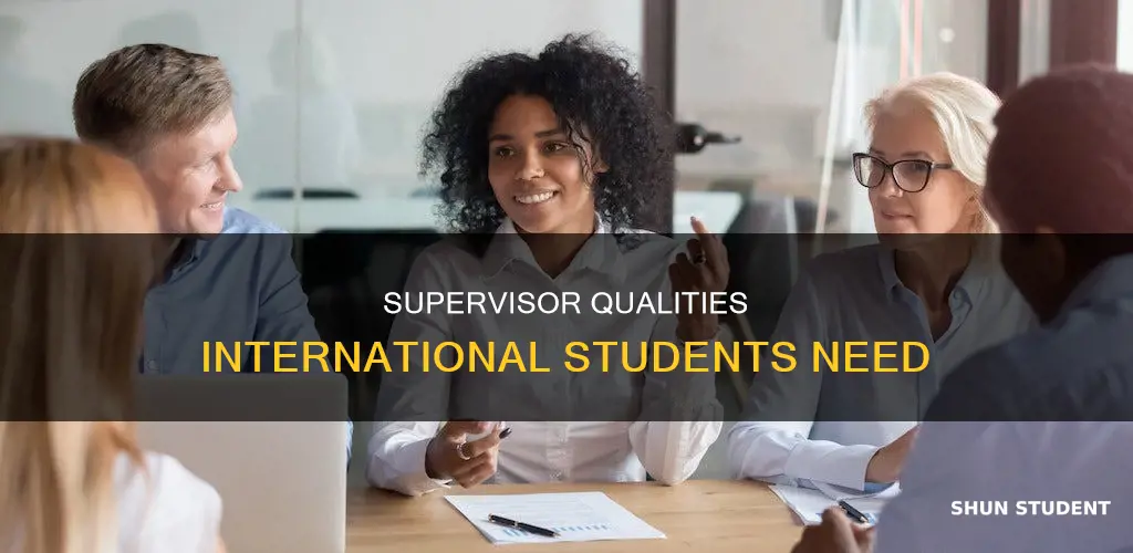 what makes a great supervisor to an international student