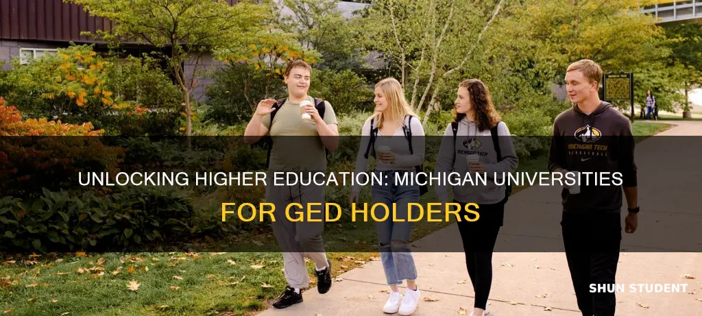 what michigan universities accept students with ged