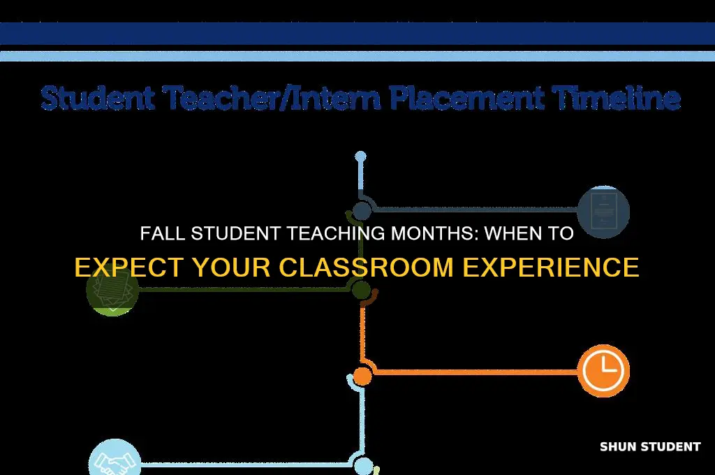 what months do you student teach in the fall