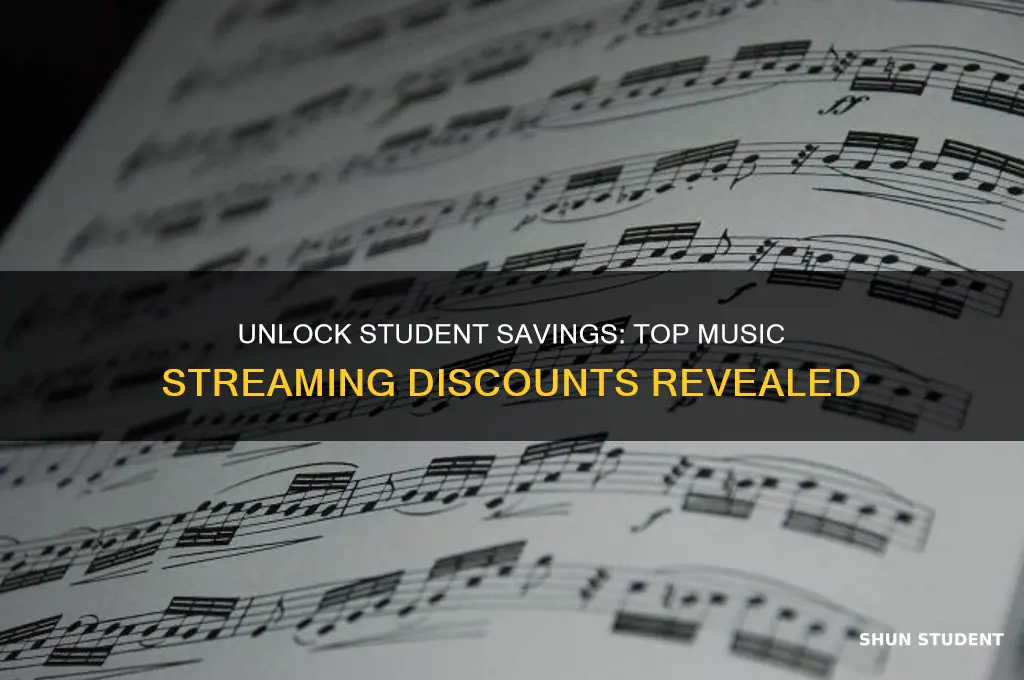 what music streamings offer student discount