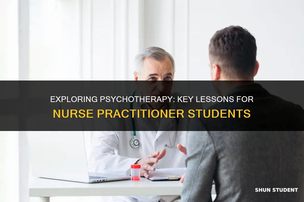 what nurse practioner students learn during psychotherapy with individuals