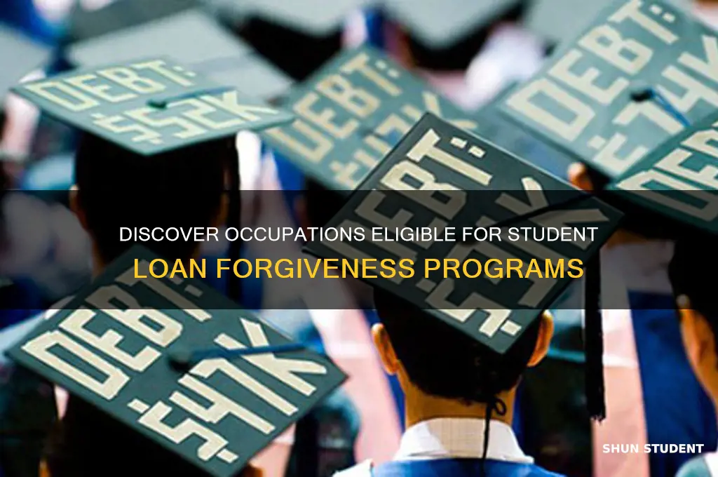 what occupations qualify for student loan forgiveness