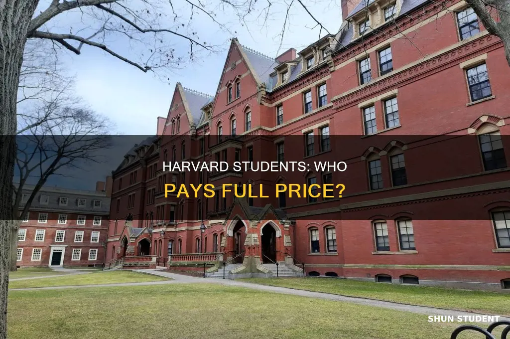 what percent of harvard students pay full price
