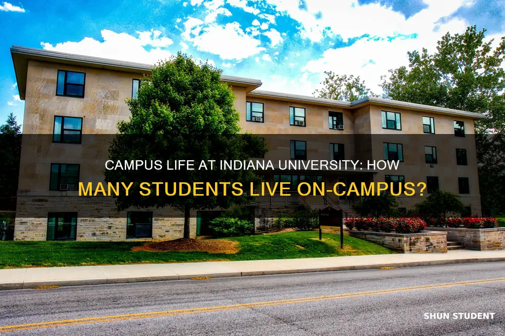 what percent of students live on campus at indiana university
