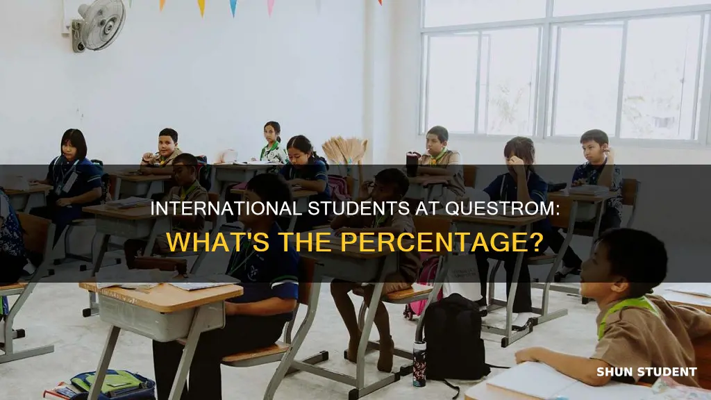 what percent questrom students international