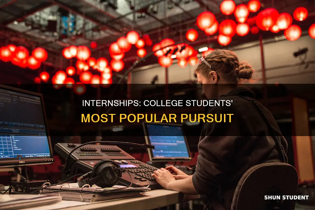 what percentage of college students are interns