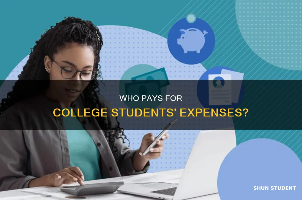 what percentage of college students pay for own stuff