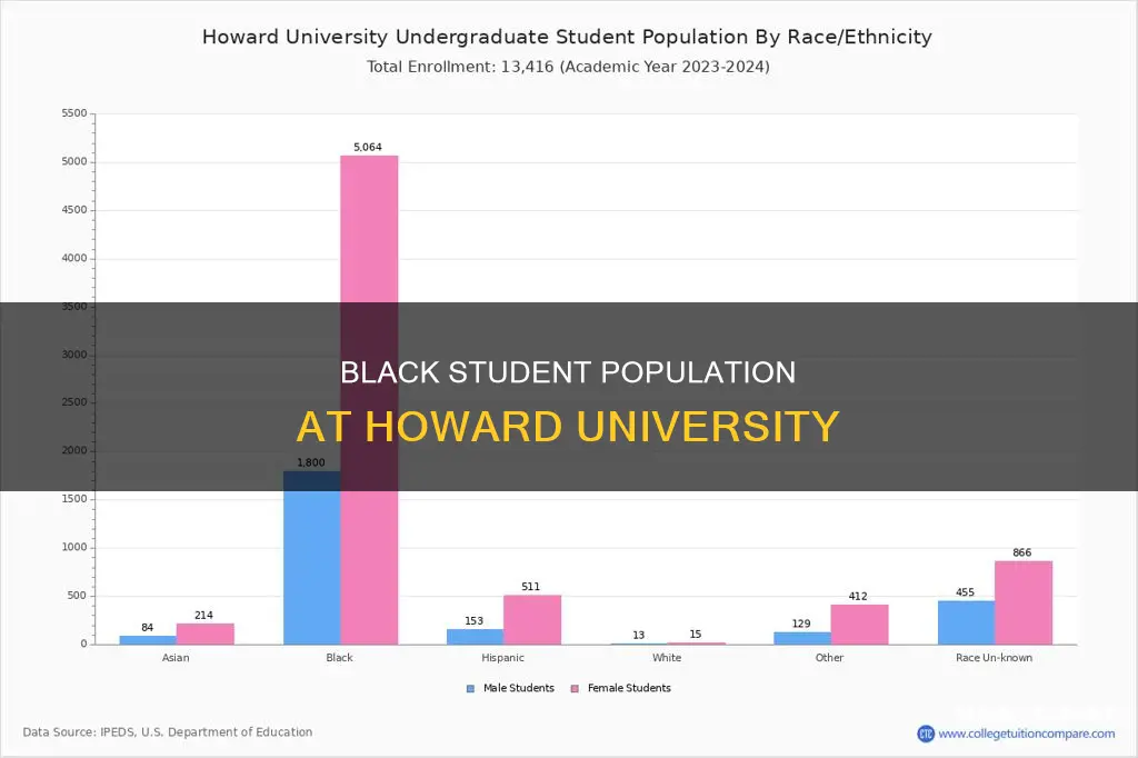 what percentage of howard university students are black