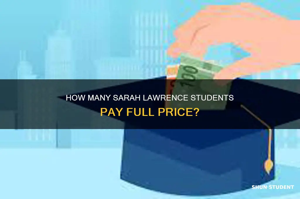 what percentage of sarah lawrence students pay full tuition