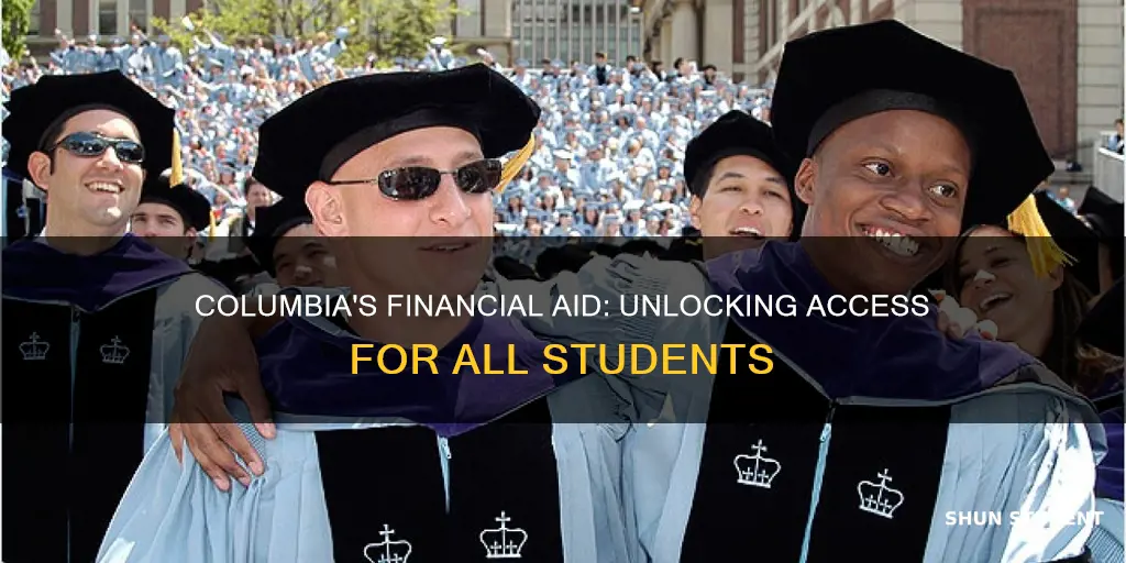 what percentage of students at columbia university receive financial aid