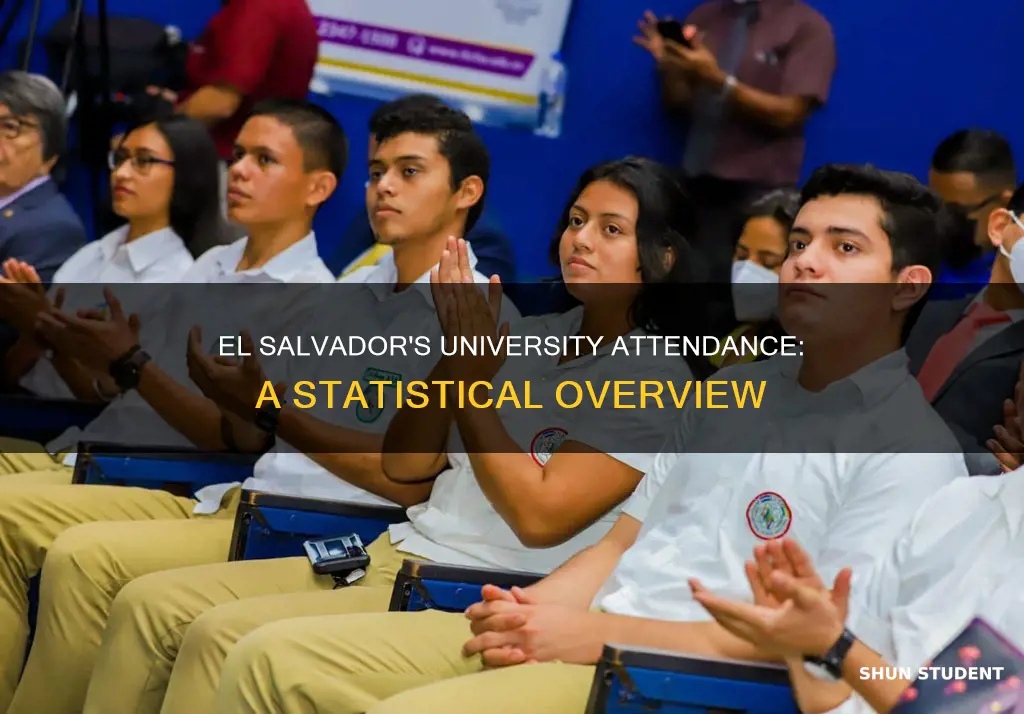 what percentage of students attend university in el salvador