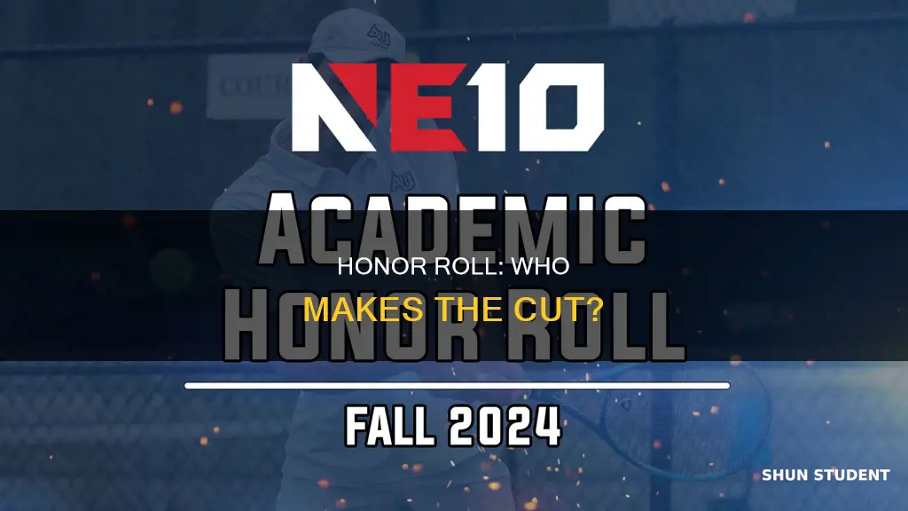 what percentage of students get honor roll in university