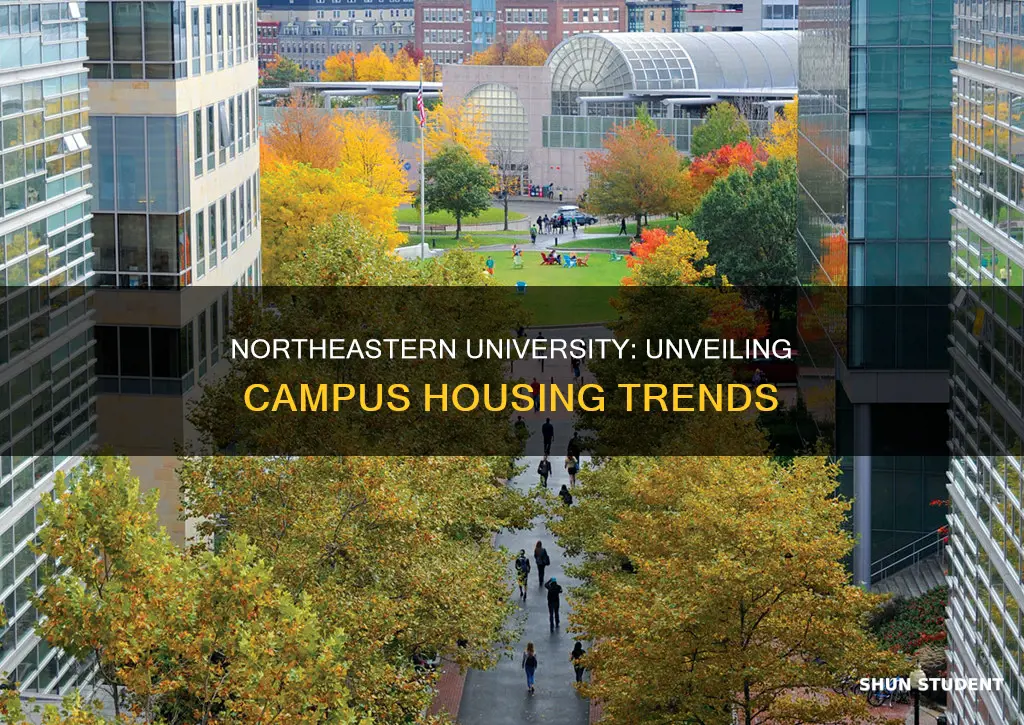 what percentage of students live on campus in northeastern university