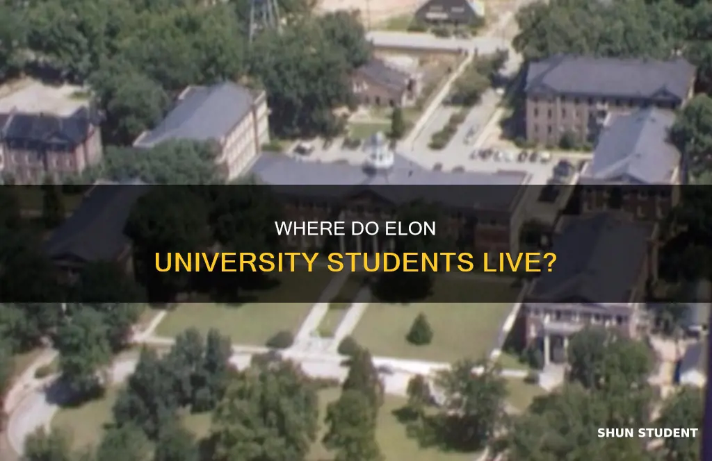 what percentage of students live on elon university main campus