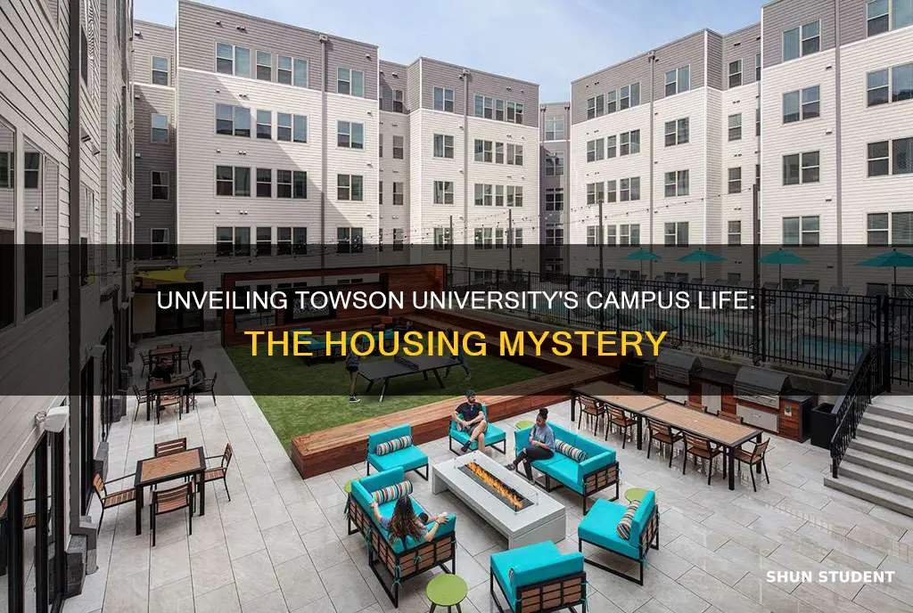 what percentage of students live on towson university main campus