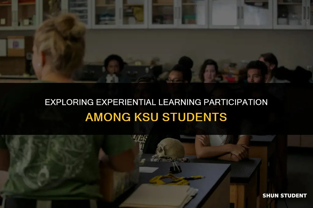 what percentage of students participate in experiential learning ksu