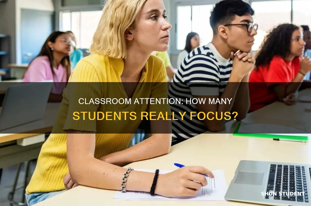 what percentage of students pay attention in class