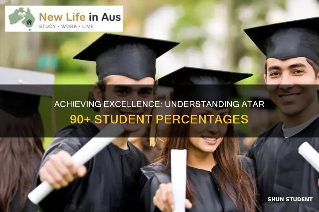 what percentage of students will receive an atar above 90