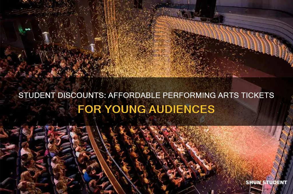what performing arts theaters offer discount tickets for students