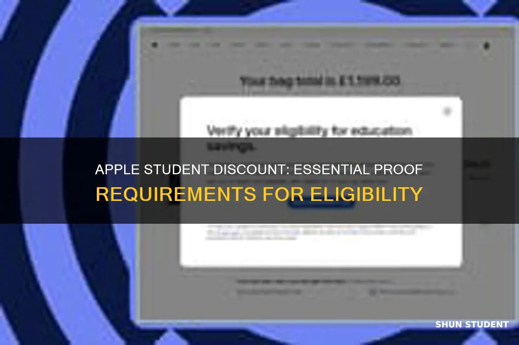 what proof do you need for apple student discount