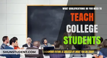 Essential Qualifications for Teaching College Students: A Comprehensive Guide