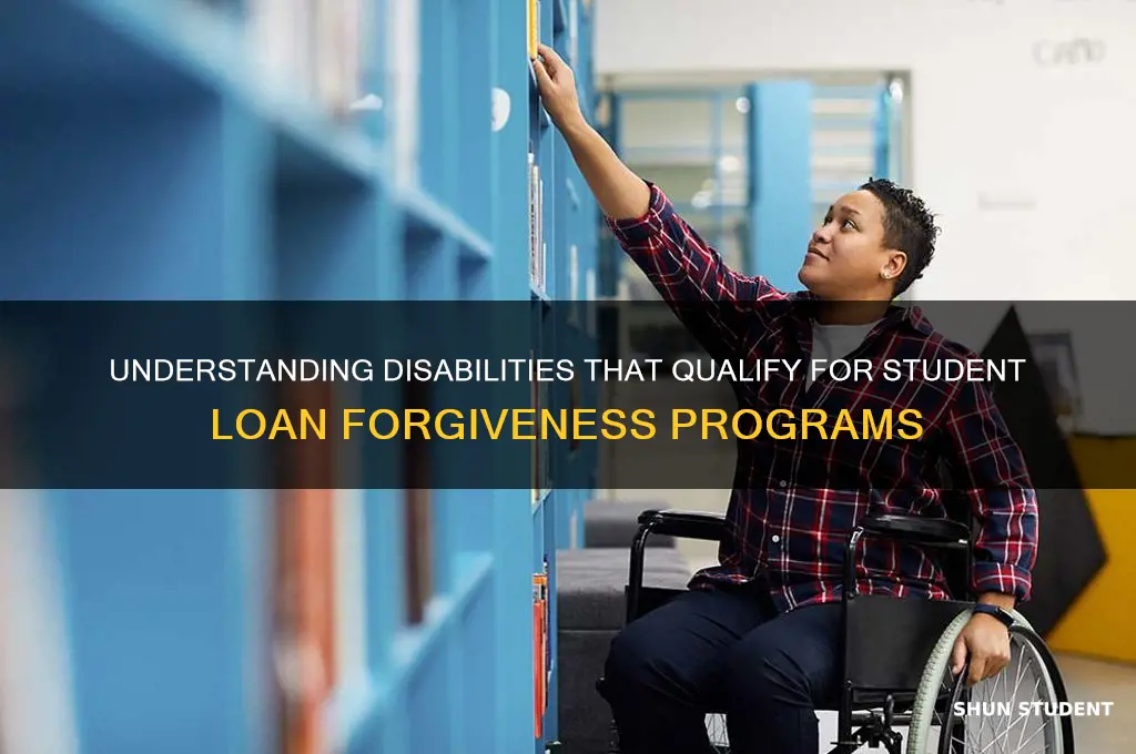 what qualifies as a handicap for student loan forgiveness