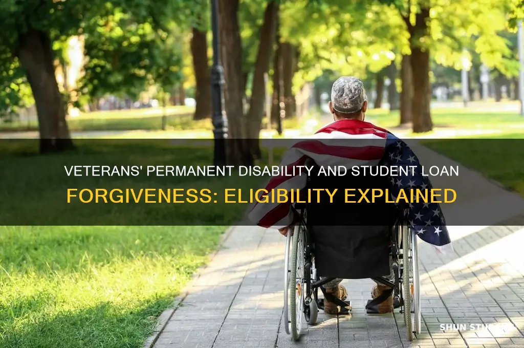what qualifies for veterans permanent disabled and student loan forgiveness