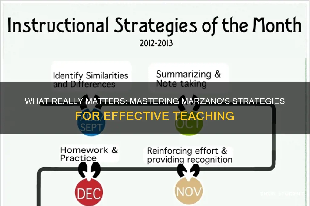 what really matters in teaching students marzano
