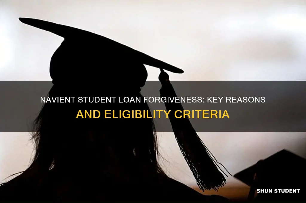 what reasons would naviant forgive a student loan