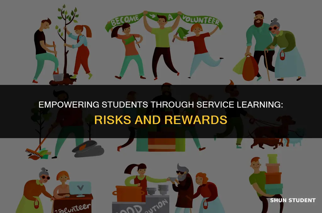 what risk my student face by participating in service learning