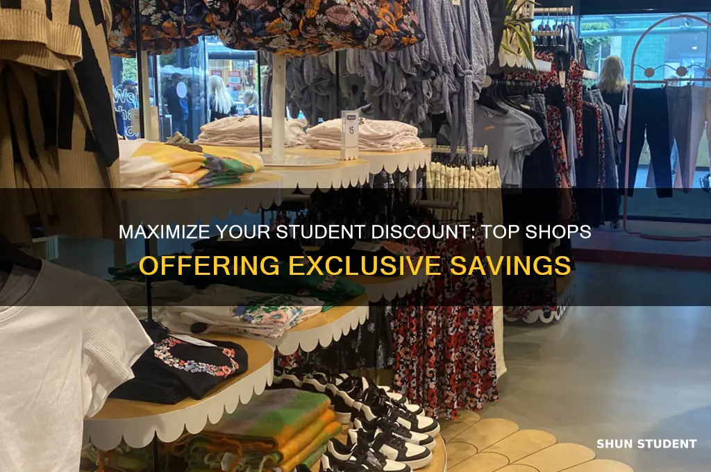 what shops can i use my student discount