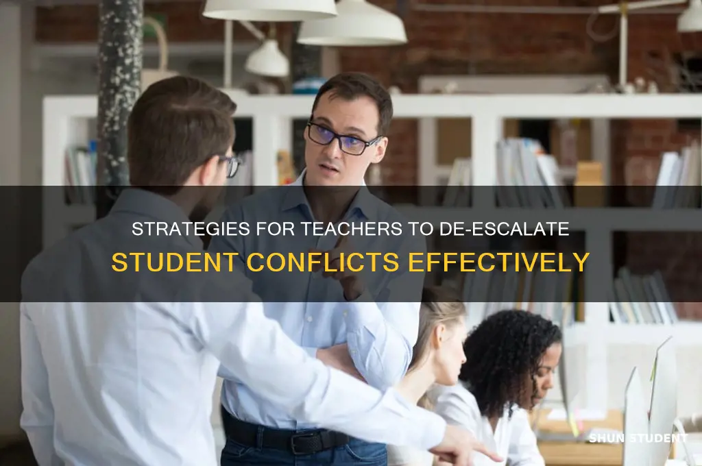 what should a teached do when students are fighting