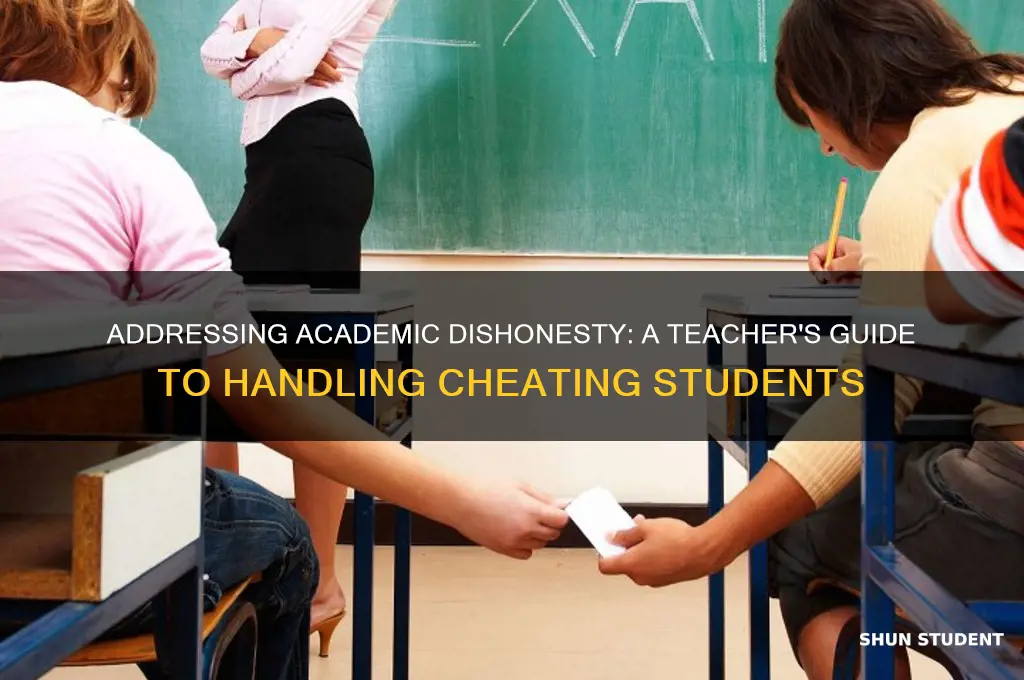 what should a teacher do if a student cheats