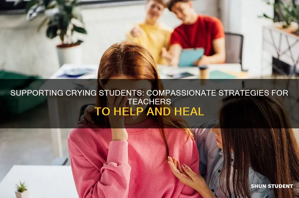 what should a teacher do if a student is crying