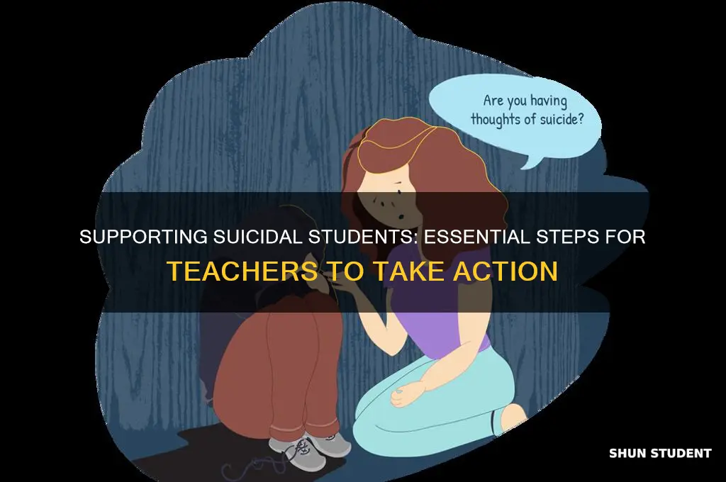 what should a teacher do if a student is suicidal