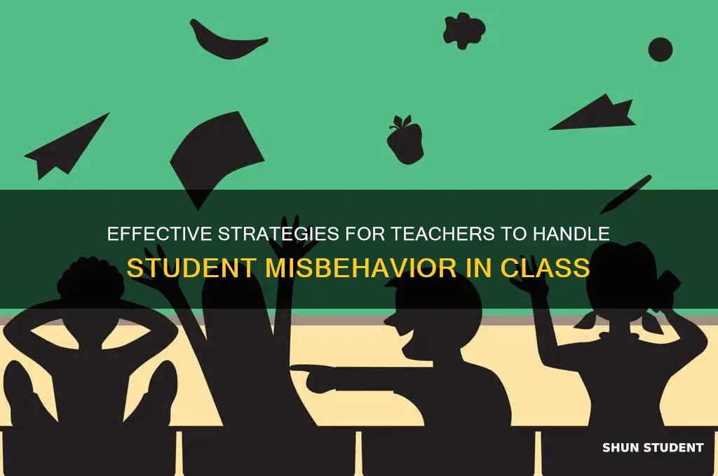 what should a teacher do when a student misbehaves