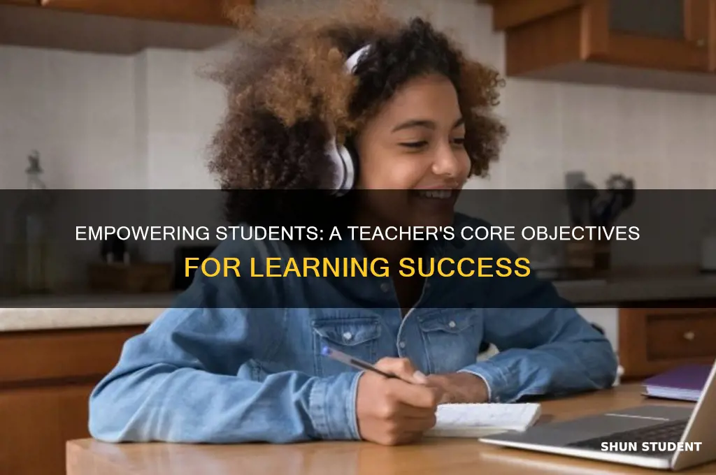 what should be student objective of a teacher