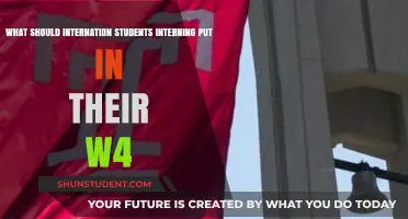 Interning International Students: W-4 Form Essentials