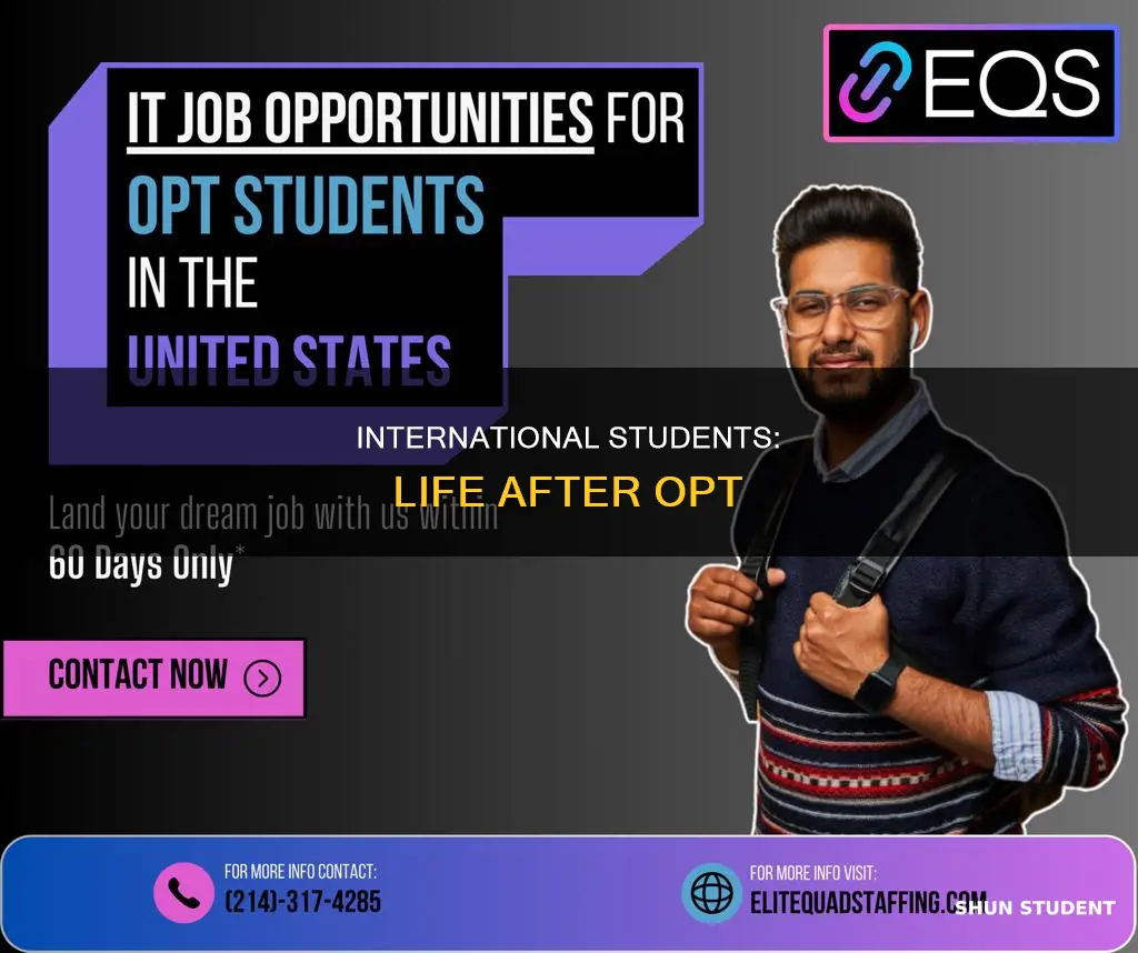 what should international student do after finish an opt program
