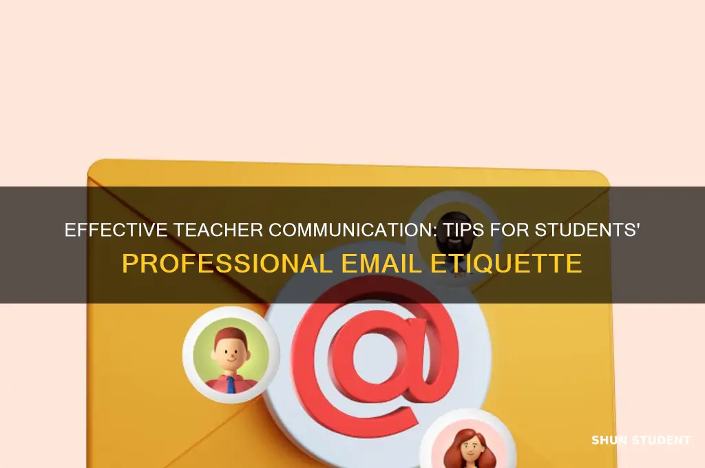 what should students do when electronically communicating with a teacher