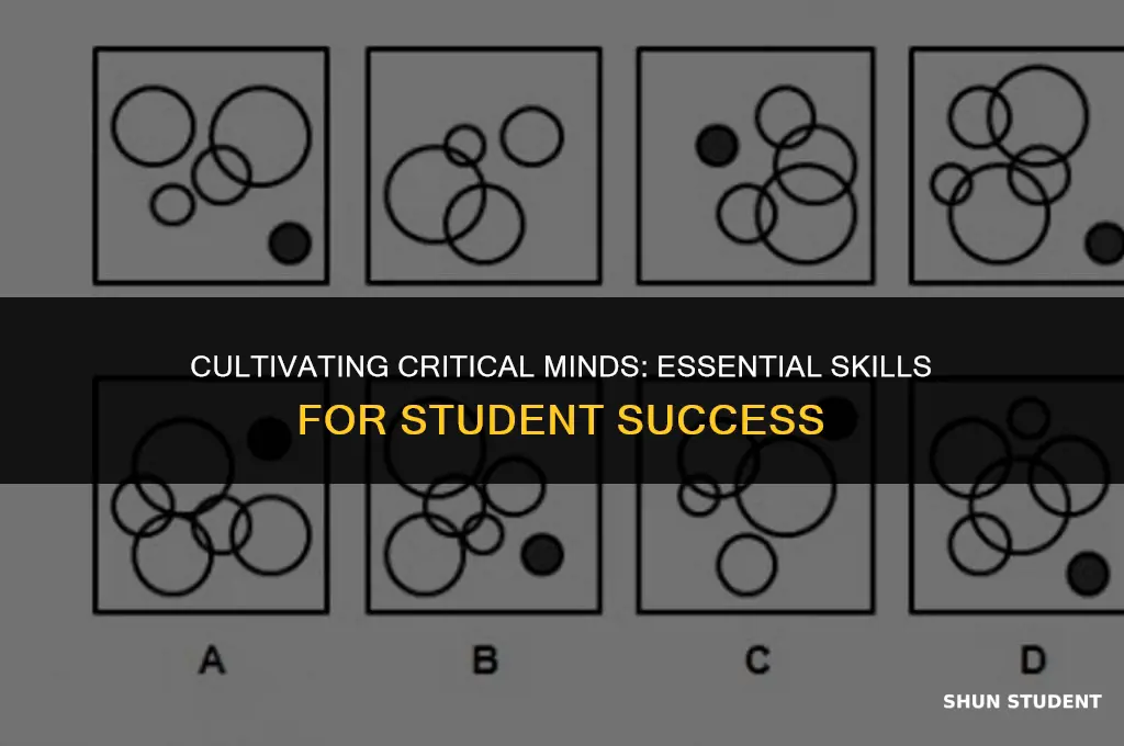 what skill does a student need for critical thinking