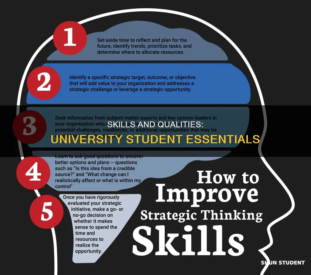 what skills and qualities universities look for in students