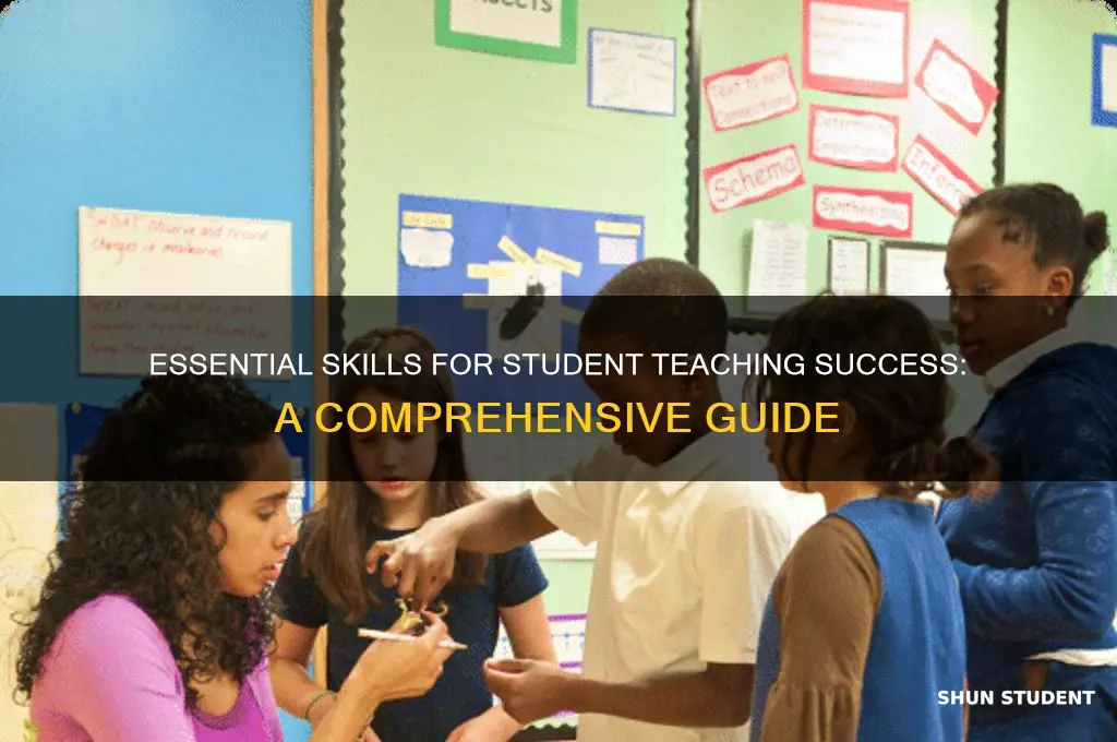 what skills to put for student teaching