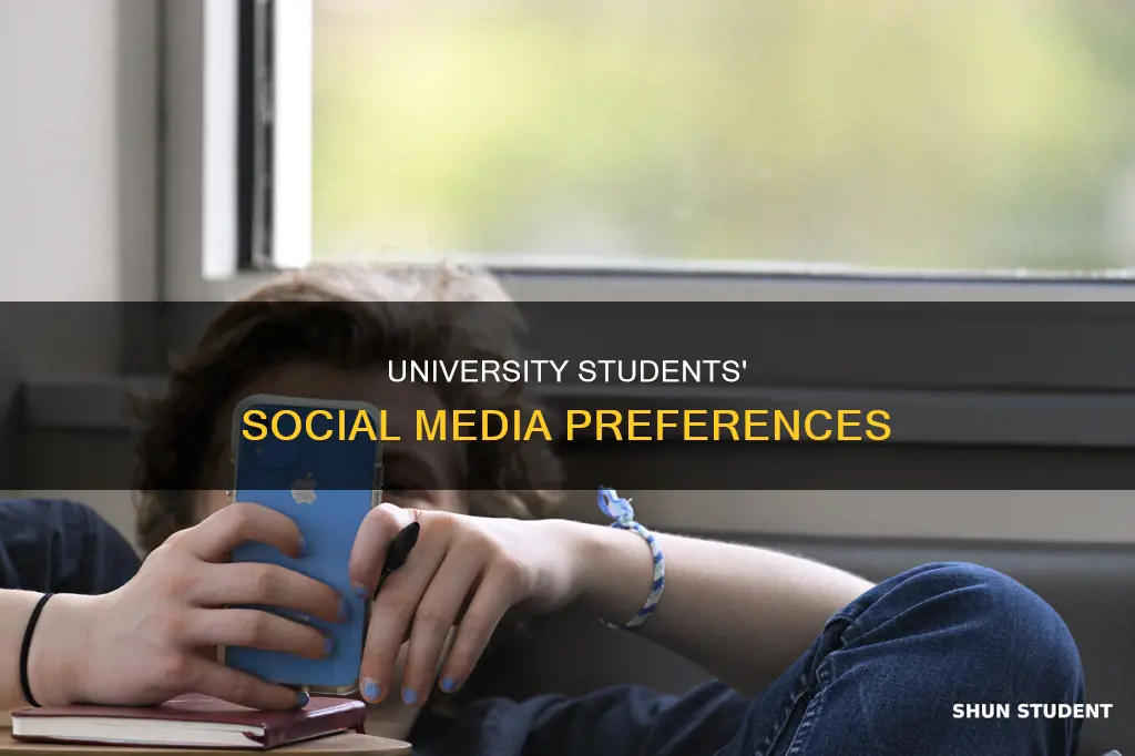 what social media do university students use